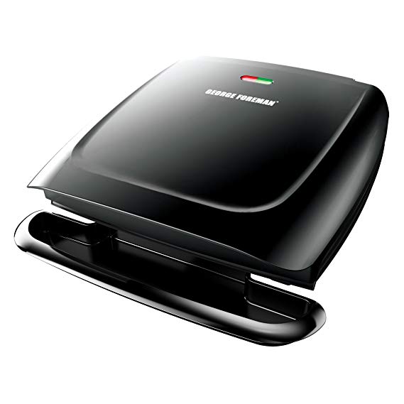 George Foreman GR2120B 8-Serving Classic Plate Grill, Black