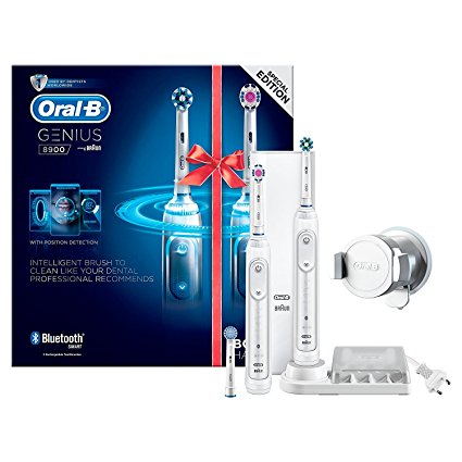 Oral-B Genius 8900 Electric Toothbrush Two Handle Pack   Bluetooth Option - Powered by Braun