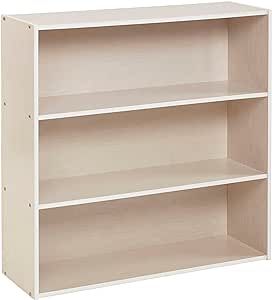 ECR4Kids Streamline 3-Shelf Storage Cabinet, 36in, Kid's Bookshelf, White Wash