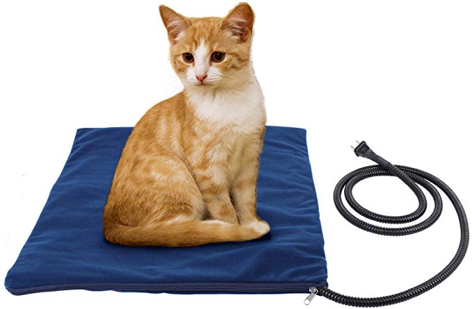 Deckey Pet Heating Pad, Indoor Waterproof Electric Heating Pads, Overheat Protection, Chew Resistant, Convenient Cleaning for Dogs and Cats