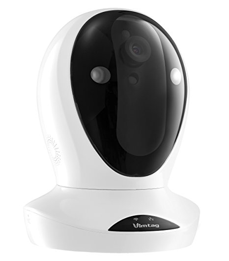 Vimtag P1 {Version-2} Premium IP Wireless Network Security Camera, Plug/Play, Pan/Tilt with Two-Way Audio and Night Vision