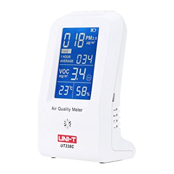 UNI-T UT-338C High Precision Indoor VOC PM2.5 Data Logger Detector Air Monitor Thermometer Hygrometer