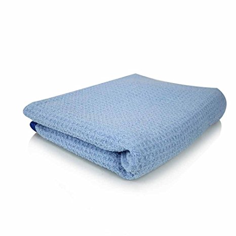 Chemical Guys MIC_703S_01 Waffle Weave Drying Towel (Blue 26"x 32")