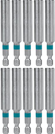 Makita A-99312 Impactx 3″ One Piece Magnetic Insert Bit Holder, 10 Pack, Bulk