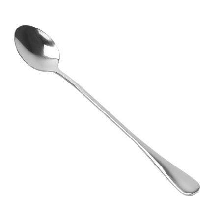 MCIRCO Stainless Steel Long Handle Ice Cream Spoon for Tea, Coffee, Smoothies Set of 8