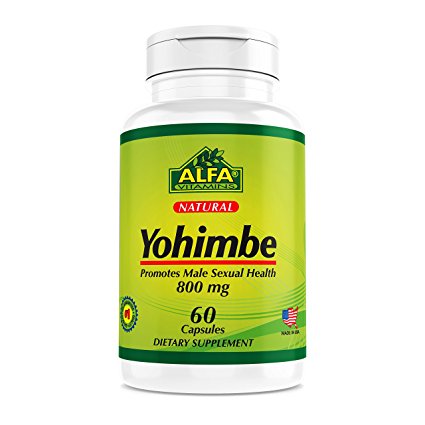 Yohimbe 800 mg 60 Capsules. Male Enhancement