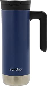 Contigo Superior 2.0 Travel Mug with Handle, 20 oz - Leak-Proof Lid, Insulated Stainless Steel - Cupholder Friendly, Dishwasher Safe – Blue Corn