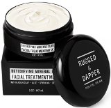 NEW Detoxifying Mineral Clay Facial Treatment Mask For Men- 5 OZ - Combats Acne Blackheads Excess Oil and The Effects Of Aging By Extracting Toxic Impurities - Natural and Certified Organic Ingredients - Zero Risk 100 Satisfaction  Effectiveness Guarantee