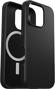 OtterBox iPhone 16 Pro Symmetry Series Case - Black, Snaps to MagSafe, Ultra-Sleek, Raised Edges Protect Camera & Screen