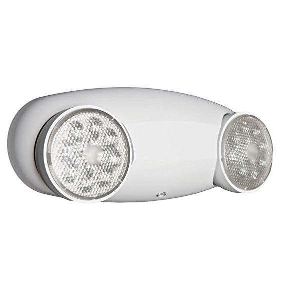 Lithonia Lighting ELM2 LED SD M12 Quantum 2-Light White LED Emergency Fixture Unit Self Diagnostics