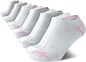 Avia Women's Low Cut Socks - 12 Pack Cushioned Athletic Ankle Socks for Women - Women's Moisture Wicking Sports Socks (4-9)