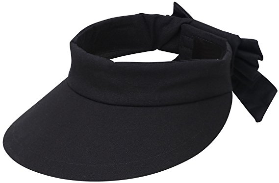 Lullaby Womens Summer Packable UV Protective Wide Brim UPF 50  Sun Visor Hat