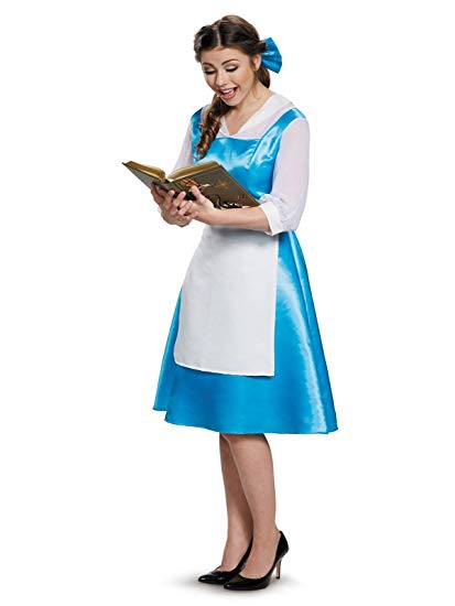 Belle Blue Dress Adult Costume, Womens, Small 4-6