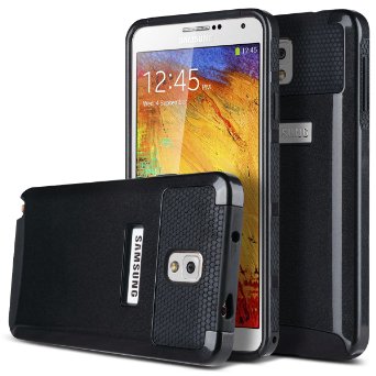 Note 3 Case Galaxy Note 3 Case - ULAK 2in1 Hybrid Rubber Matte Slim Hard Case Cover for Samsung Galaxy Note 3 III N9000 BlackBlack