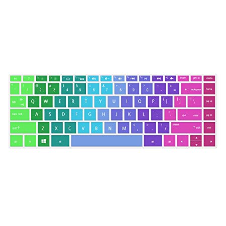 Keyboard Cover for HP Spectre x360 13.3",2018/2017 HP Spectre x360 13.3",13t 13-AC013DX AC023DX AC033DX AC063DX 13-AE011DX AE012DX AE013DX AE014DX AE052NR 13-W013DX W023DX W053NR Series(Rainbow)