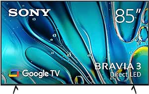 Sony BRAVIA 3 85 Inch 4K HDR Smart LED Google TV (2024)