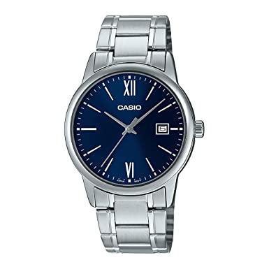 Casio Analog Blue Dial Men's Watch-MTP-V002D-2B3UDF