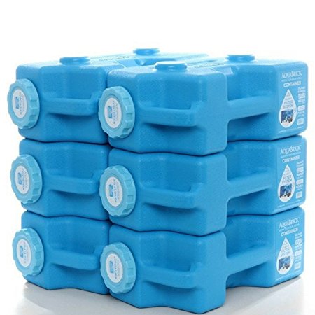 Emergency Water & Food Storage Container Portable Stack (6 Pack Container)
