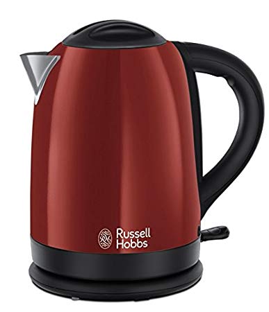 Russell Hobbs Dorchester Kettle, Red, 1.7 Litre, 3000 Watt