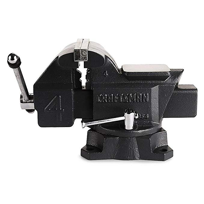 Craftsman 4" Bench Vise with 180 Degree Swivel