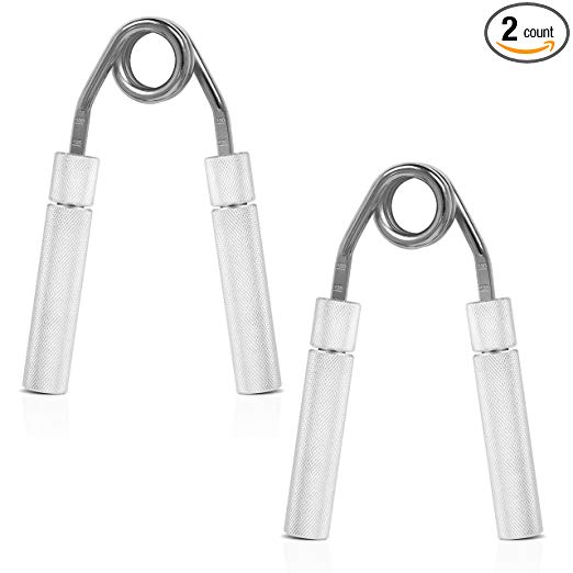 Kootek 2 Pack Hand Grip Strengthener with 5 Resistance Levels (50-75-100-125-150 Lbs) Adjustable Strength Trainer Hand Exerciser Workout Non-Slip Gripper for Athletes Pianists Kids