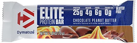 Dymatize Elite Protein Bar, Peanut Butter Chocolate, 12 Count