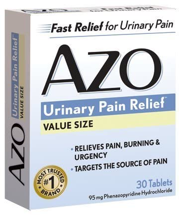 AZO Standard Urinary Pain Relief, 30 Count