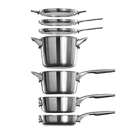 Calphalon Premier Space Saving Stainless Steel 15 Piece Set