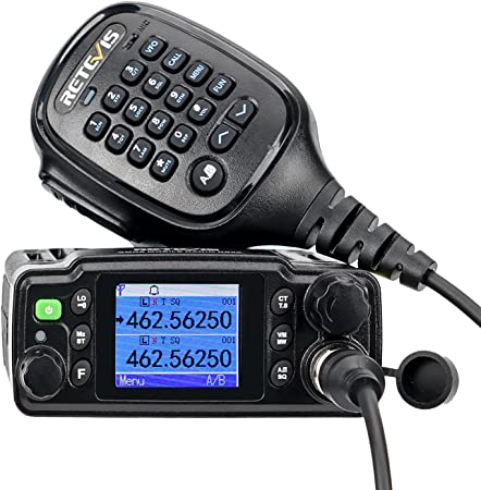 Retevis RB86 GMRS Mobile Radio, Long Range Mobile Transceiver, 8 Base Station Channels 30 GMRS Channels NOAA IP67 Waterproof, 20W Mini Mobile Car Radio with Microphone for Off-Road (Black 1 Pack)