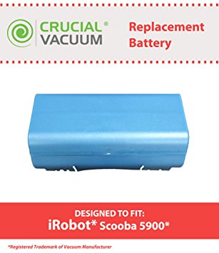 Replacement for iRobot 14.4v, 3500mAh Battery Fits Scooba Series, Compatible With Part # 5900, Long Lasting & Rechargeable, by Think Crucial