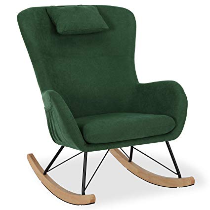 Baby Relax Cranbrook Rocker Chair with Storage Pockets, Green