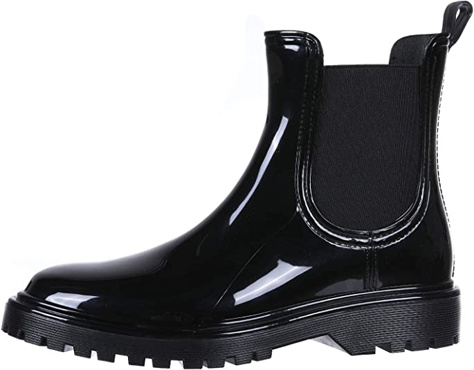 Women's Ankle Rain Boots Waterproof Chelsea Boots