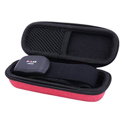 for Polar Heart Rate Sensor/Monitor/ Fitness Tracker Hard Case fits H7/H10/Wearlink by Aenllosi (Red)