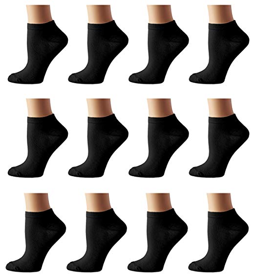 Sock Definitions Women's No Show Low Cut Socks Liner - 12 Pair