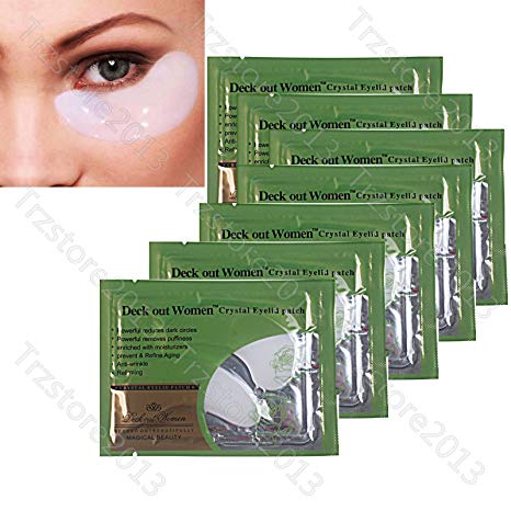Baisidai Pack of 10/20/30/40 Pairs Collagen Crystal Eye Mask Eyelid Patch Deep Moisture Anti Wrinkle (20PCS, White)