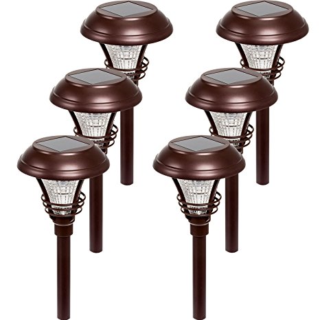 Westinghouse Kenbury 10 Lumens LED Garden Solar Path Lights (Bronze, 6 Pack)