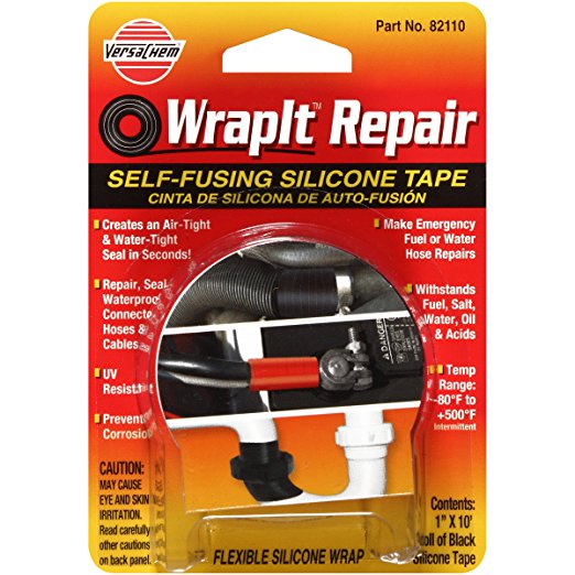 Versachem 82110 WrapIt 1" x 10' Repair Silicone Tape