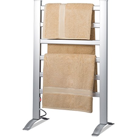 Knox Freestanding & Mountable Towel Warmer & Drying Rack - 6 Bars - Aluminum Frame