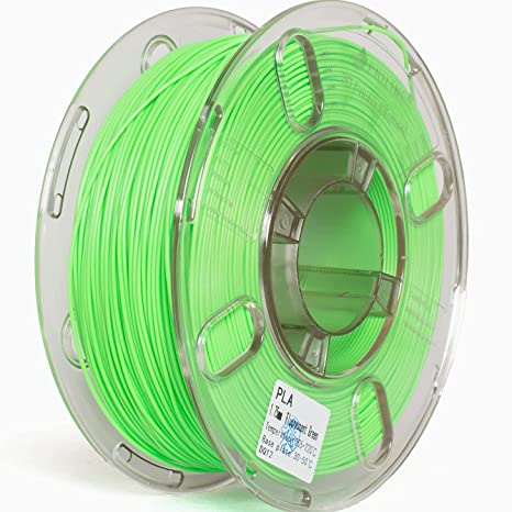 PRILINE PLA 1.75 3D Printer Filament, Dimensional Accuracy  /-0.03 mm, 1kg Spool,Fluorescent Green