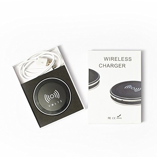 VOLTZ Wireless Charging Pad with wall charger. Life time warranty.