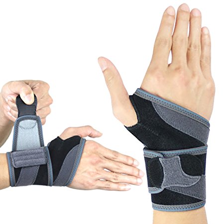 Wrist Wrap with Removeable Stays ES-326, Breathable Hypoallergenic Material, For Support, Protection, and Recovery