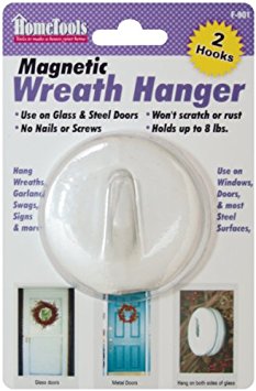 Magnetic Wreath Hanger 2-1/2"-White (F-901)