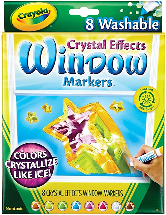 8 Pack Crystal Effects Window Markers (Product Catalog: Writing and Drawing Mediums)