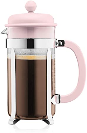 Bodum 1918-340B-Y19 Caffettiera French Press Coffee and Tea Maker, 34 Oz, Light Pink