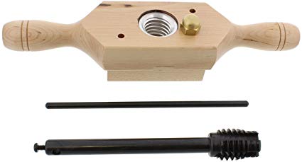 DCT Wood Jig Dowel Thread Tap Die, 1 Inch x 6 TPI – Threading Tool Kit, Thread Box and Steel Tap for 1in Threads