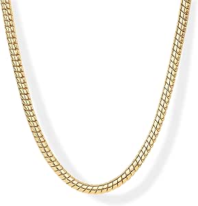 PAVOI 14K Chunky Snake Chain Necklace for Women | Designer Inspired Necklace