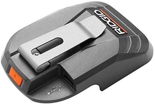 Ridgid AC86072B 18V USB Portable Power Source | Charges Phones & Tablets | with Activate Button (Bulk Packaging)