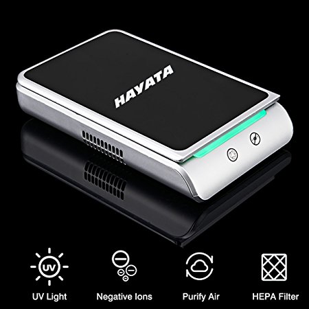 HAYATA Portable Multiuse UV Sterilizer Multifunctional Cell Phone Sterilizer Car purifier Smartphone Sanitizer Cell Phone Cleaner, Cell Phone Cleaner for Iphone, Watch and Jewelry (Black)