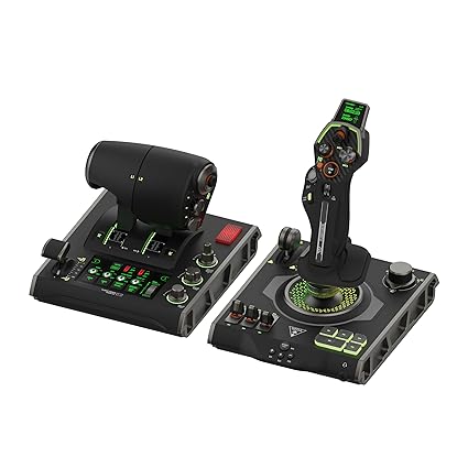 Turtle Beach VelocityOne Flightdeck Universal HOTAS Simulation System Joystick & Throttle for Air & Space Combat Simulation For Windows 10 & 11 PCs – Touch Display & Buttons, 139 Programmable Controls