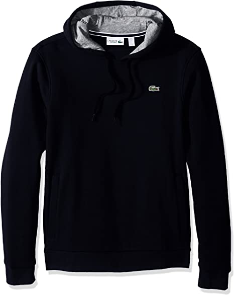 Lacoste Men's Sport Pull Over Hoodie Fleece Sweatshirt